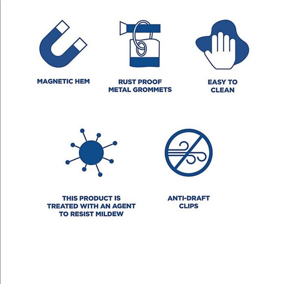 NWT BB&Beyond 70x84” long shower curtain liner - Picture 4 of 6